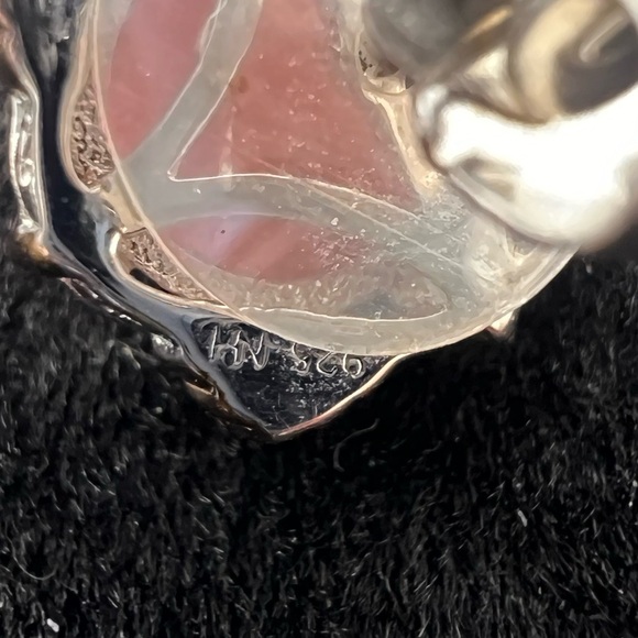 Gems en Vogue Coral Sterling Silver Stud Earrings – 925 NH Signed